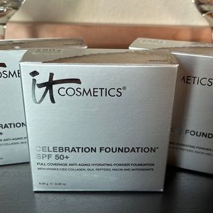 New! Set of 3, it Cosmetics Celebration Foundation SPF 50+ (Medium)